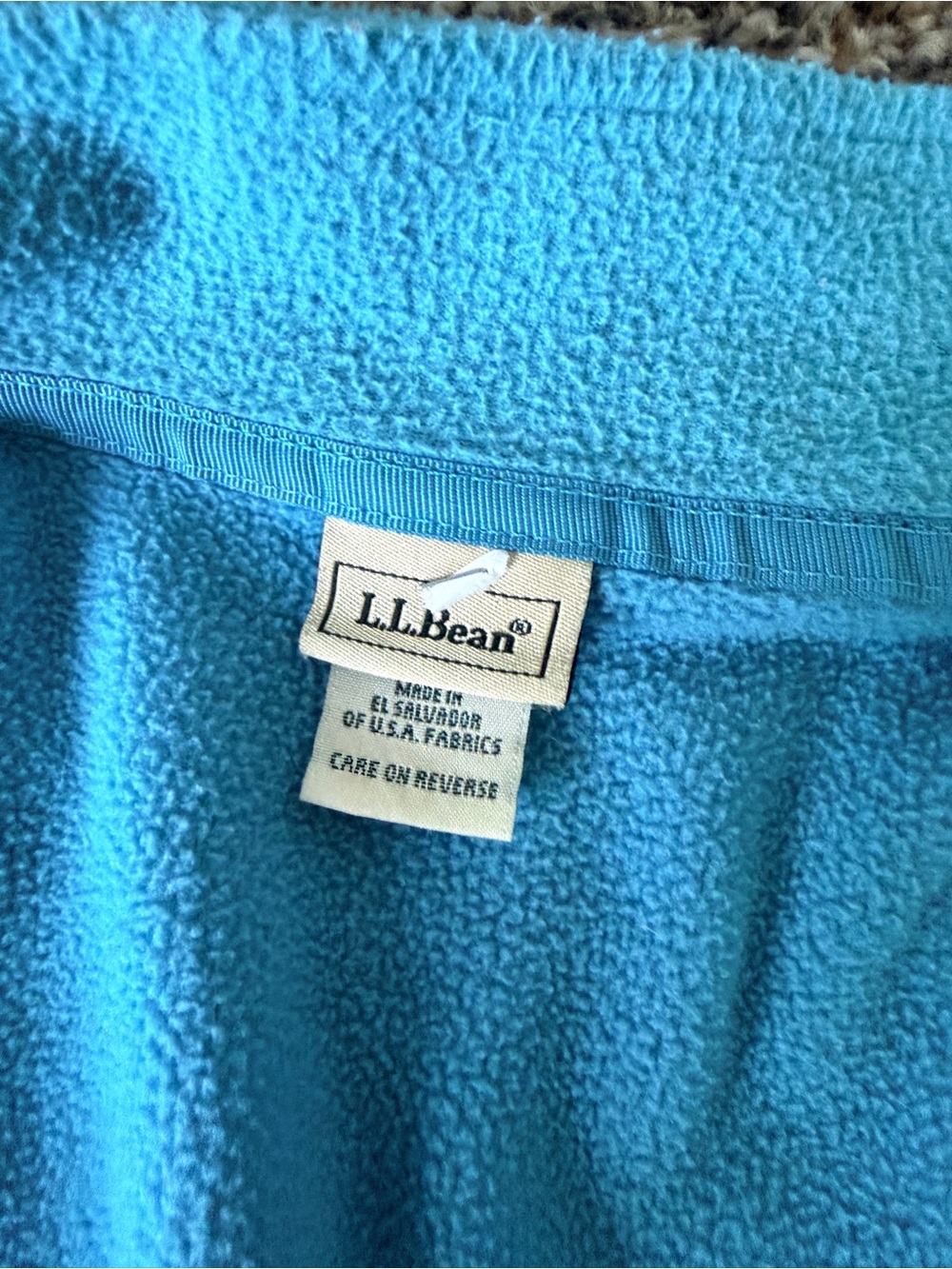 LL Bean Women Polartec Fleece Vest Light Turquoise Blue M Full Zip - Picture 2 of 6
